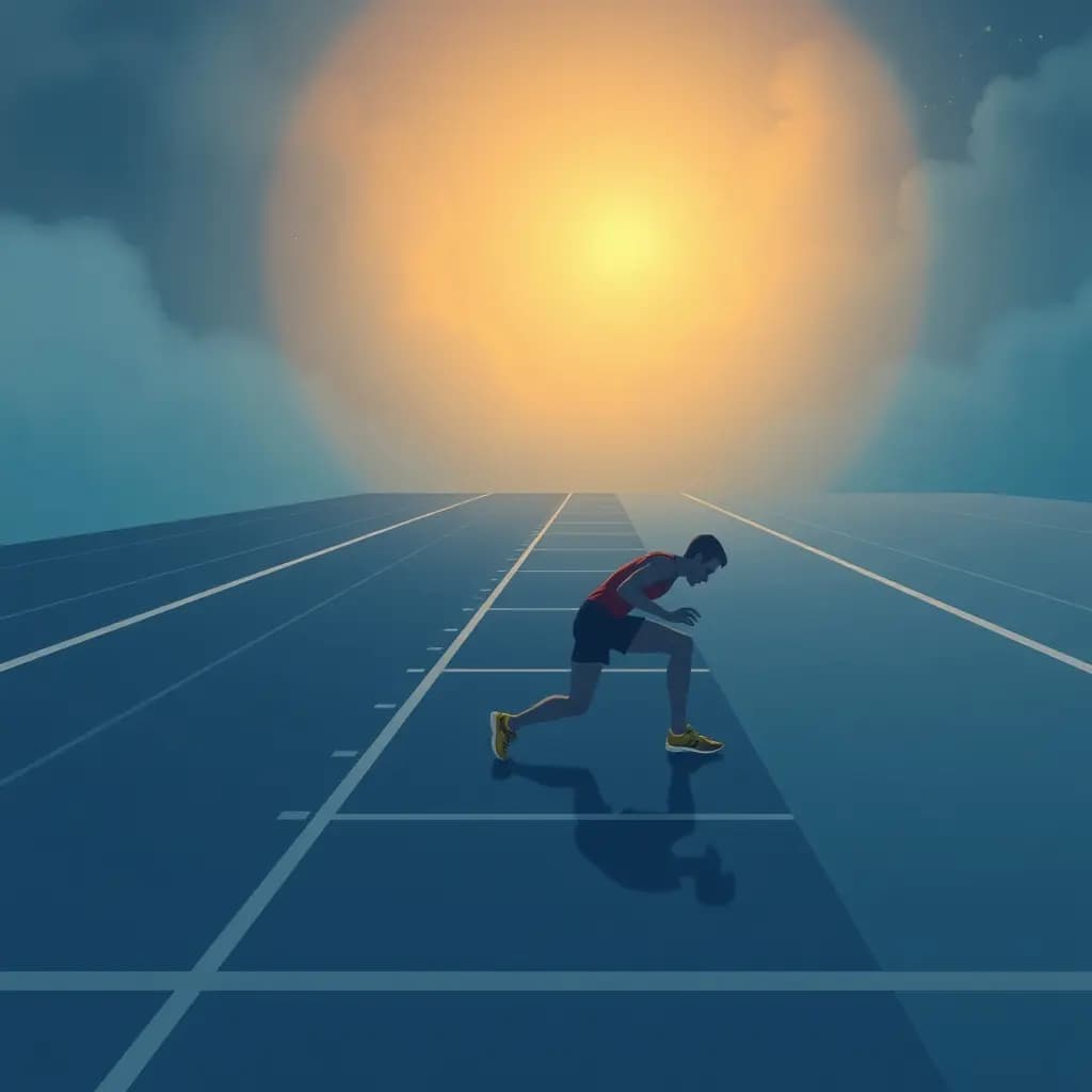 Dream illustration: Starting line keeps moving