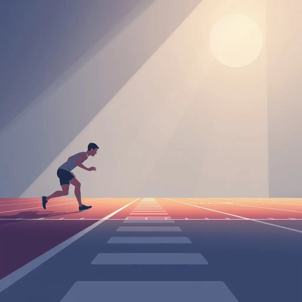 Dream illustration: Starting line moves backward