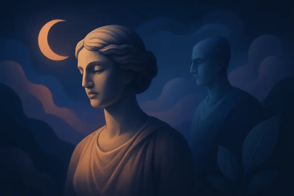 Dream illustration: Statues