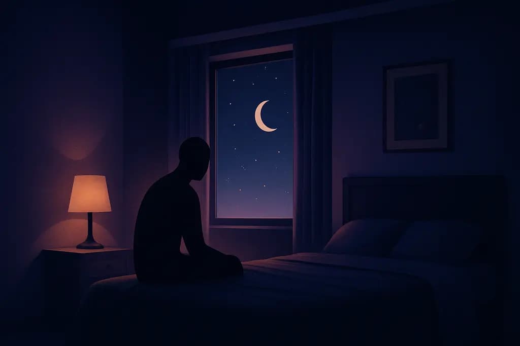 Dream illustration: staying in a black hotel room