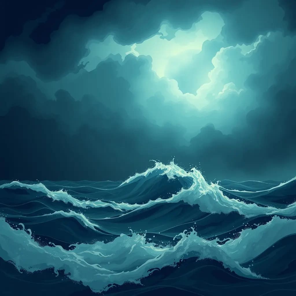 Dream illustration: Storm at Sea