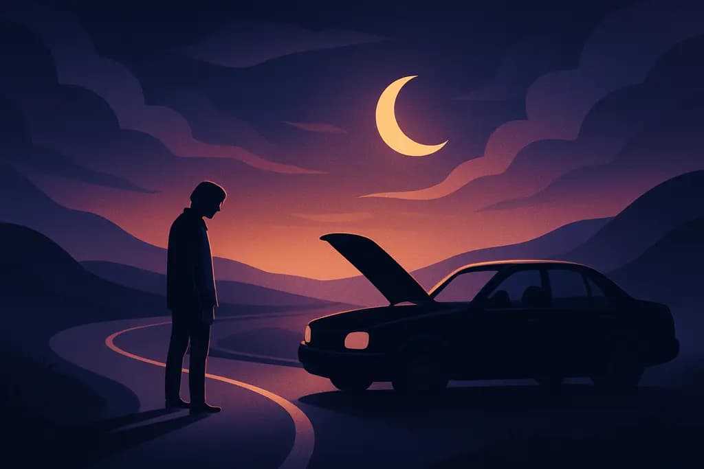 Dream illustration: Stranded without transportation
