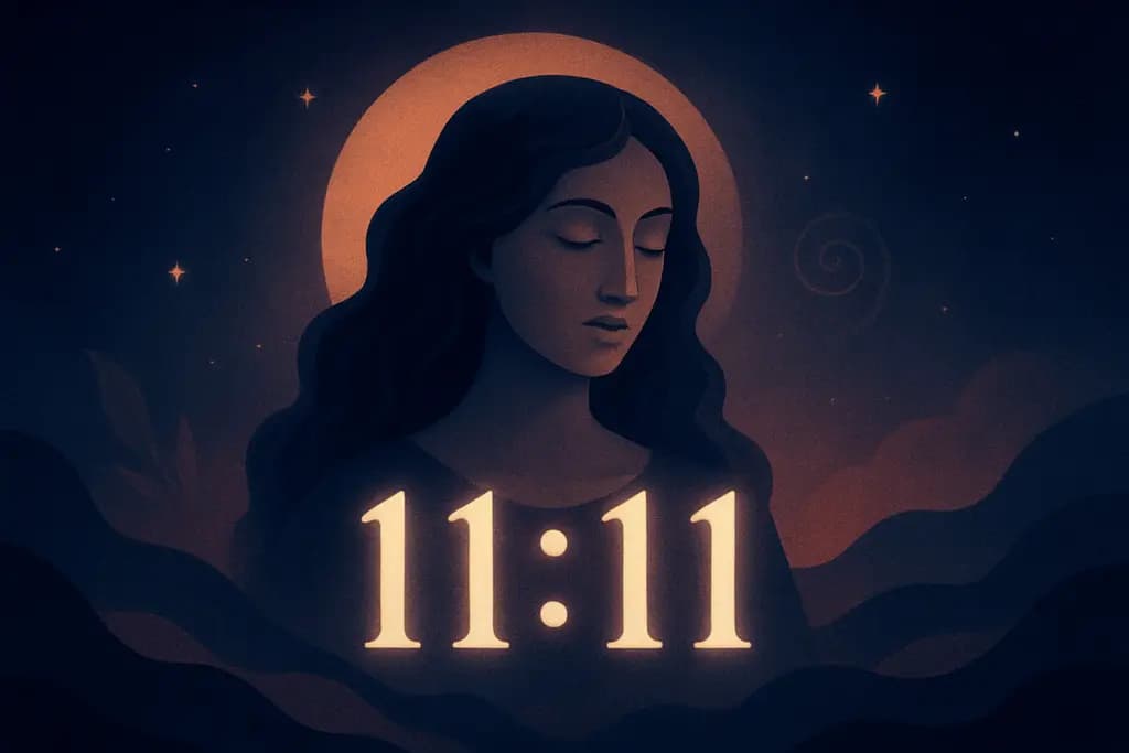 Dream illustration: Strange recurring number sequences (e.g., 11:11)