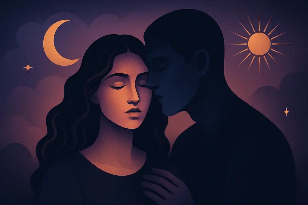 Dream illustration: Stranger kissing you