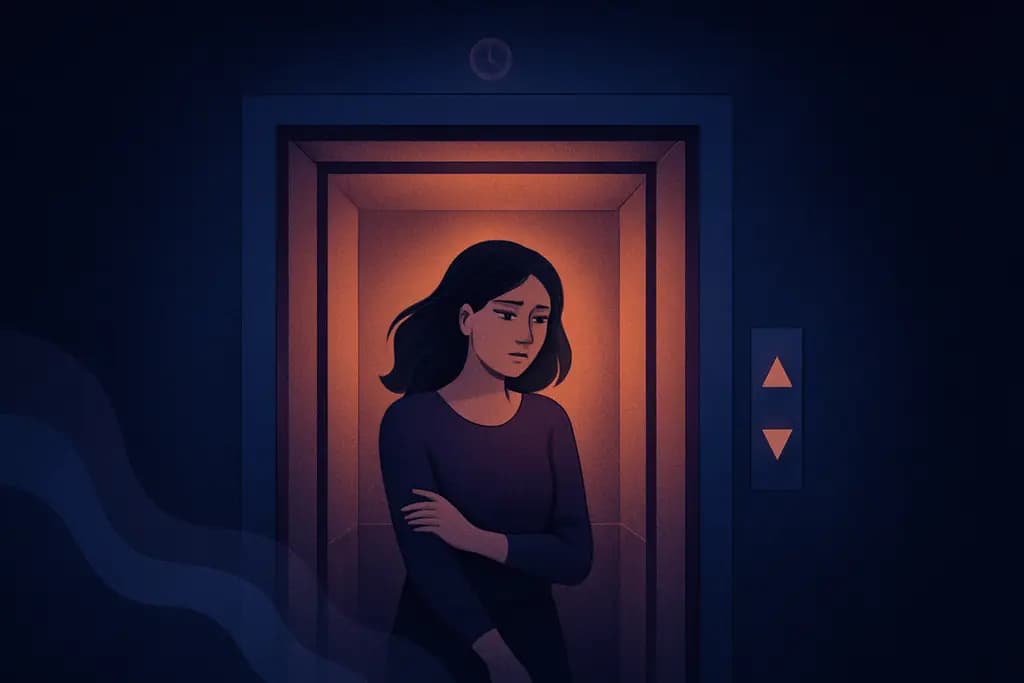 Dream illustration: Stuck Elevator