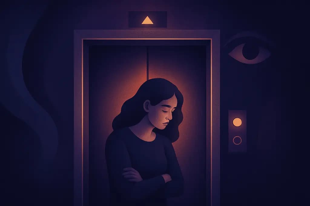 Dream illustration: Stuck in an Elevator