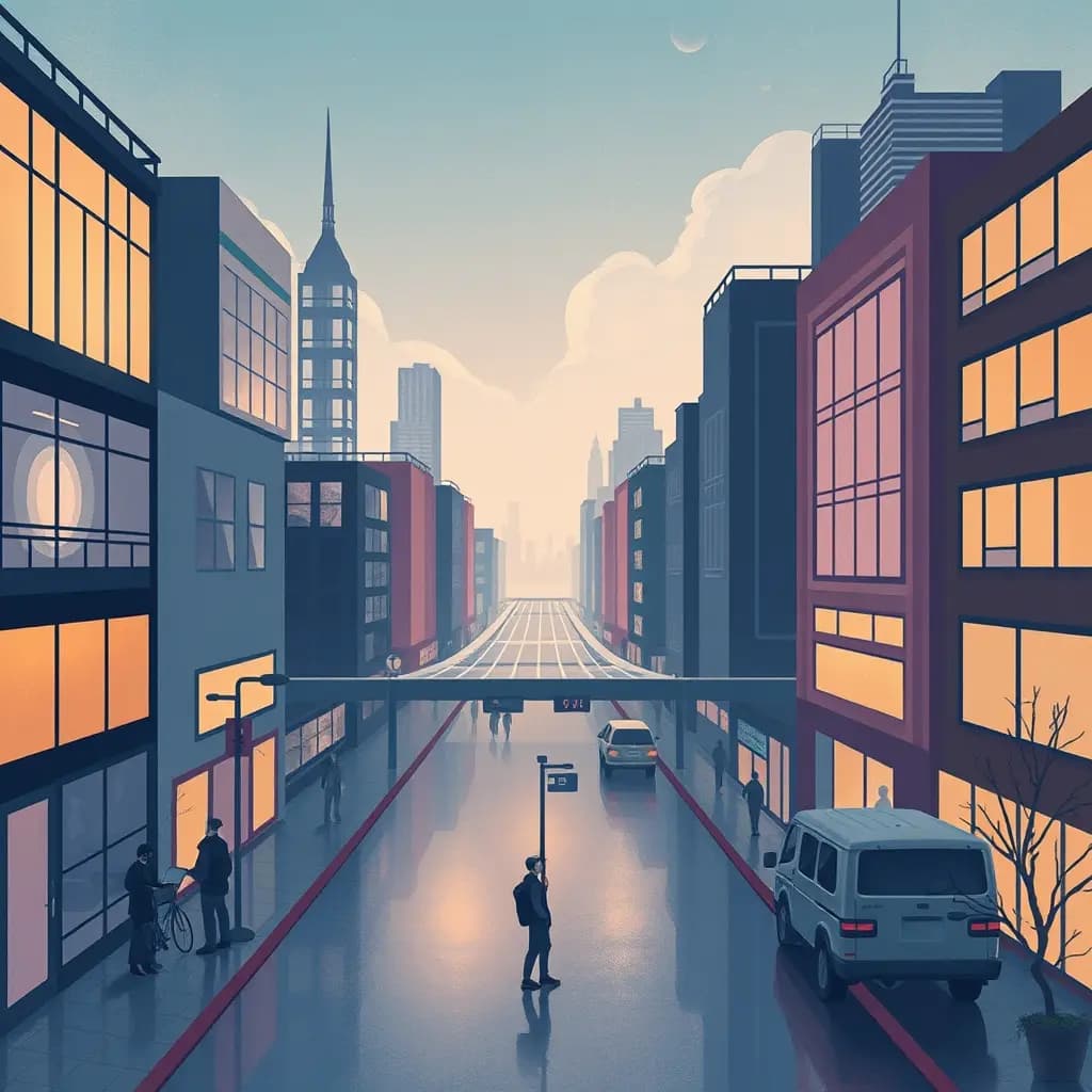 Dream illustration: Stuck in an Unfamiliar City