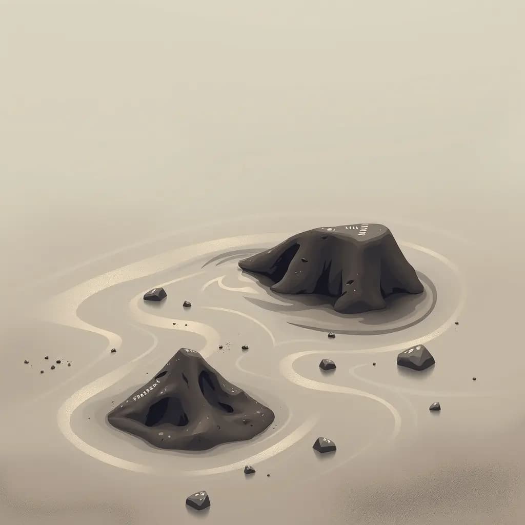 Dream illustration: Stuck in quicksand or mud