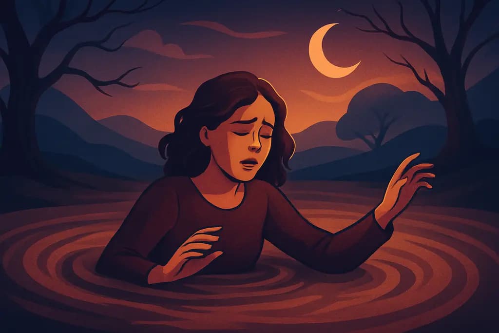 Dream illustration: Stuck in Quicksand