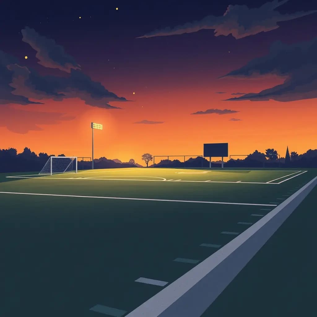 Dream illustration: Stuck on practice field