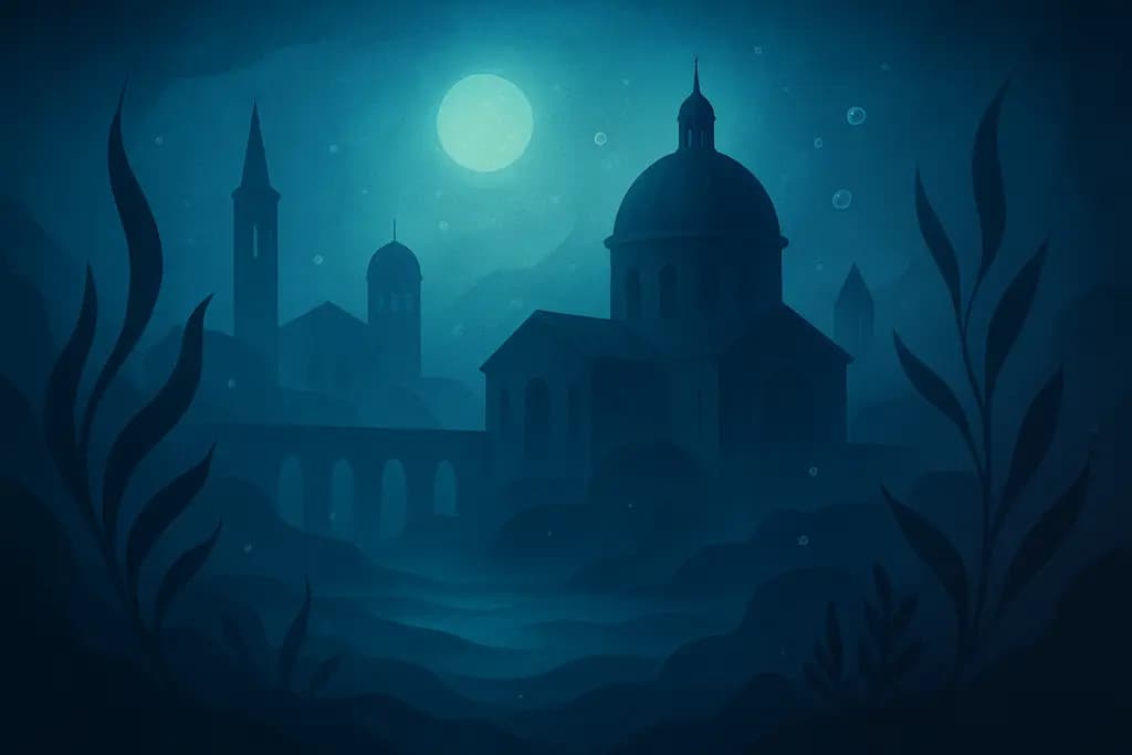 Dream illustration: Submerged city