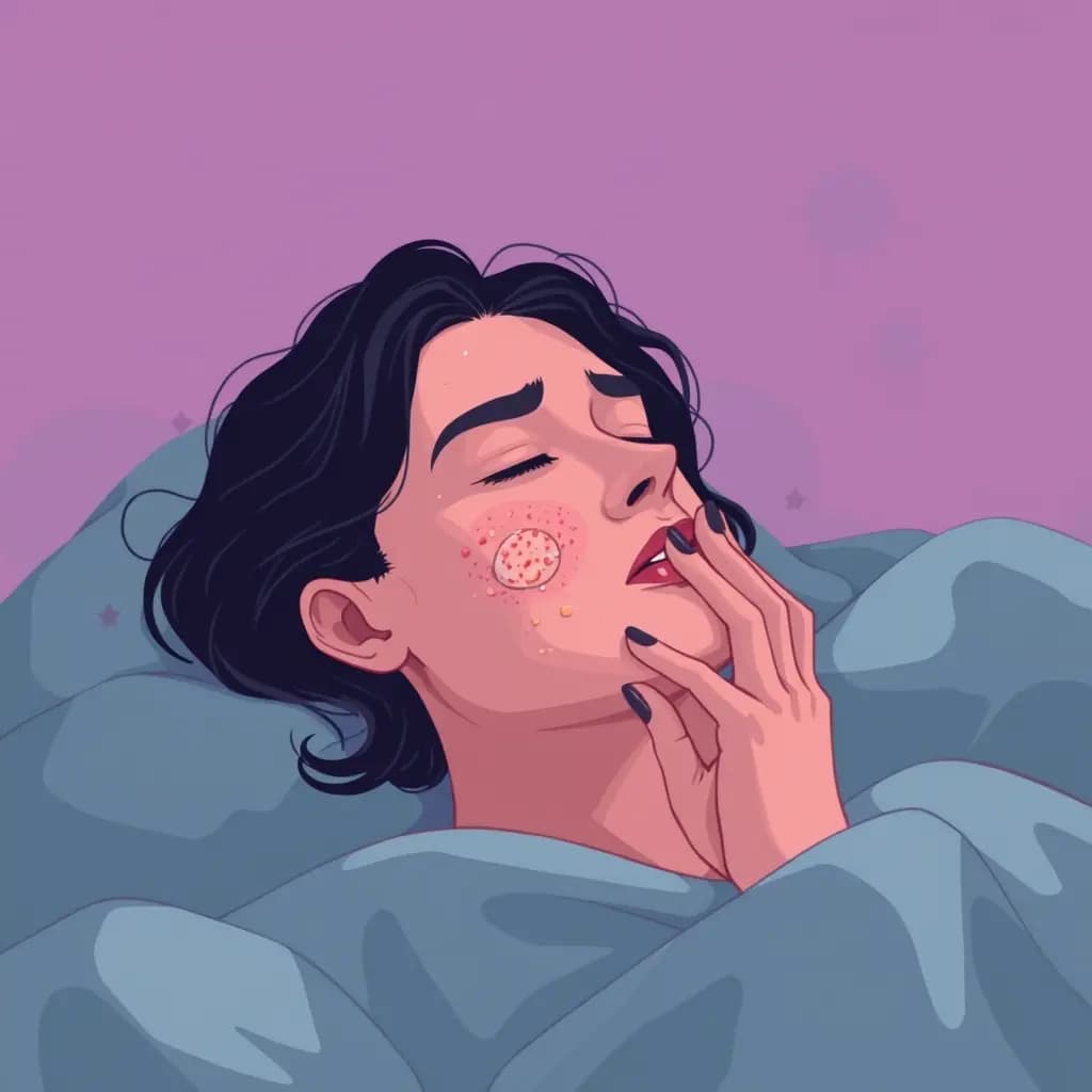 Dream illustration: Sudden acne breakout before an event