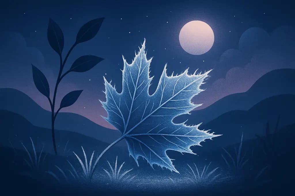 Dream illustration: Sudden frost or unexpected freeze
