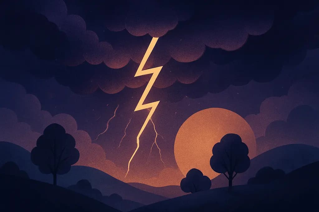 Dream illustration: Sudden thunderstorm