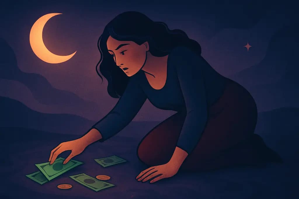 Dream illustration: Sudden wealth found on the ground