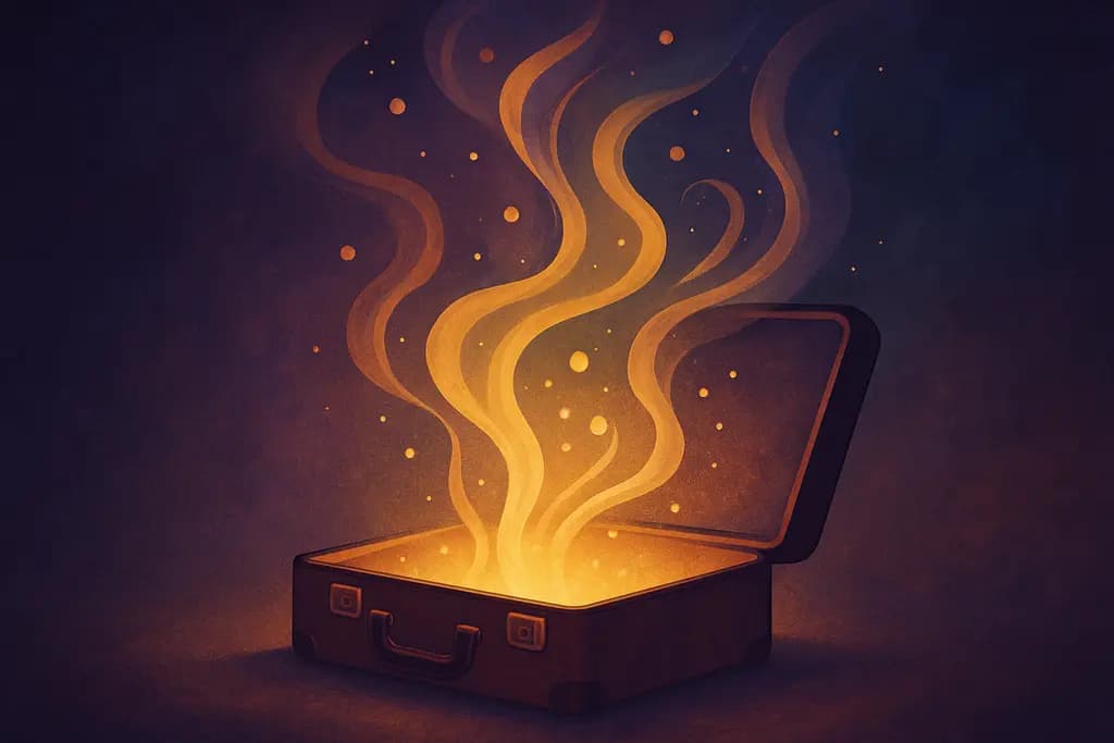 Dream illustration: Suitcase that fills itself