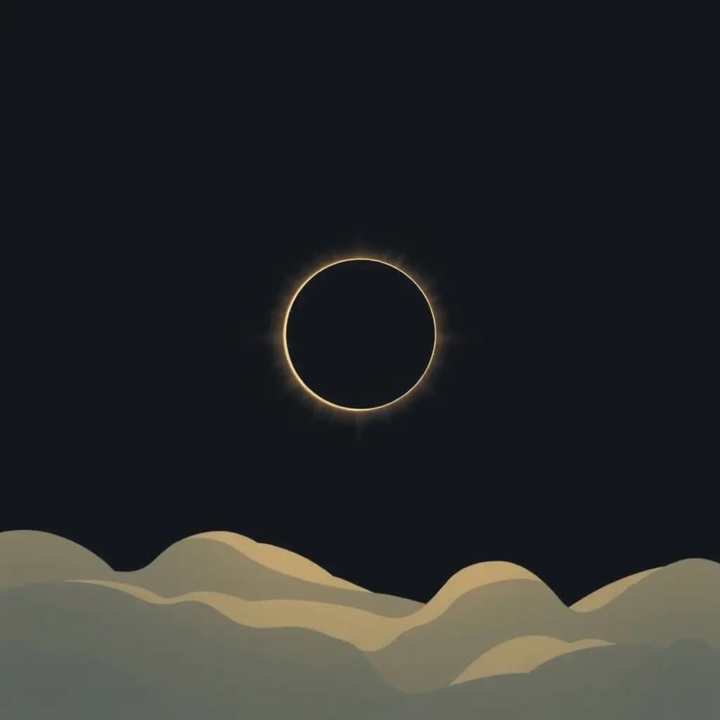 Dream illustration: Sun eclipsed or darkened