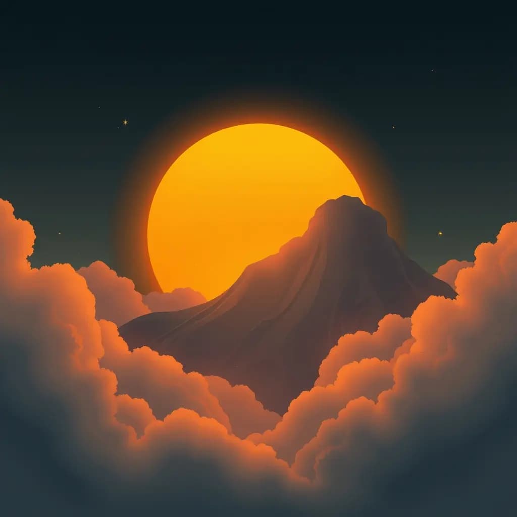 Dream illustration: Sun Rising Twice