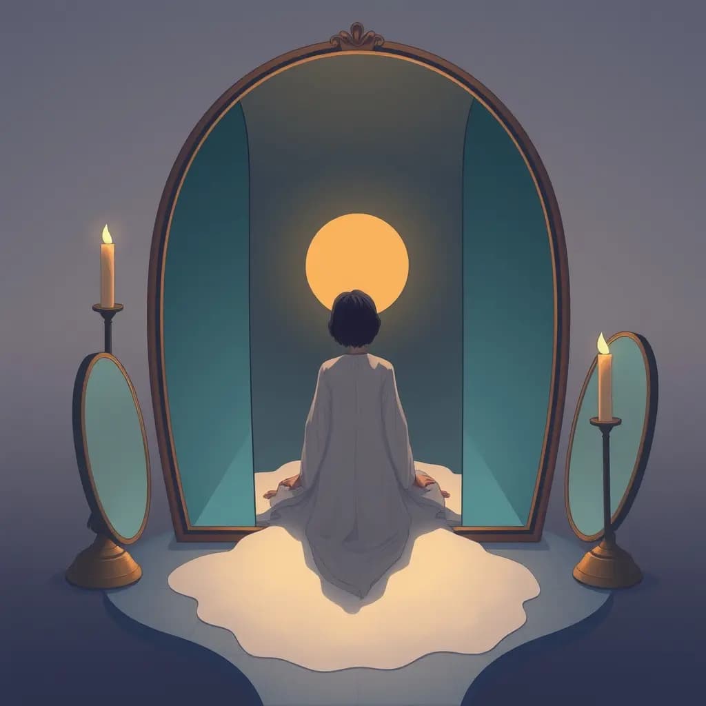 Dream illustration: Surrounded by mirrors