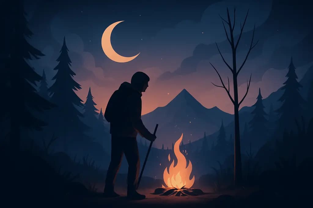 Dream illustration: surviving in the wilderness dream meaning