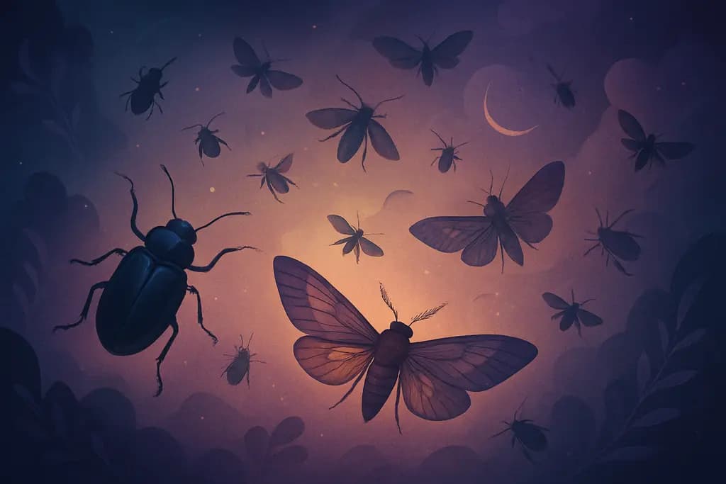 Dream illustration: Swarm of insects