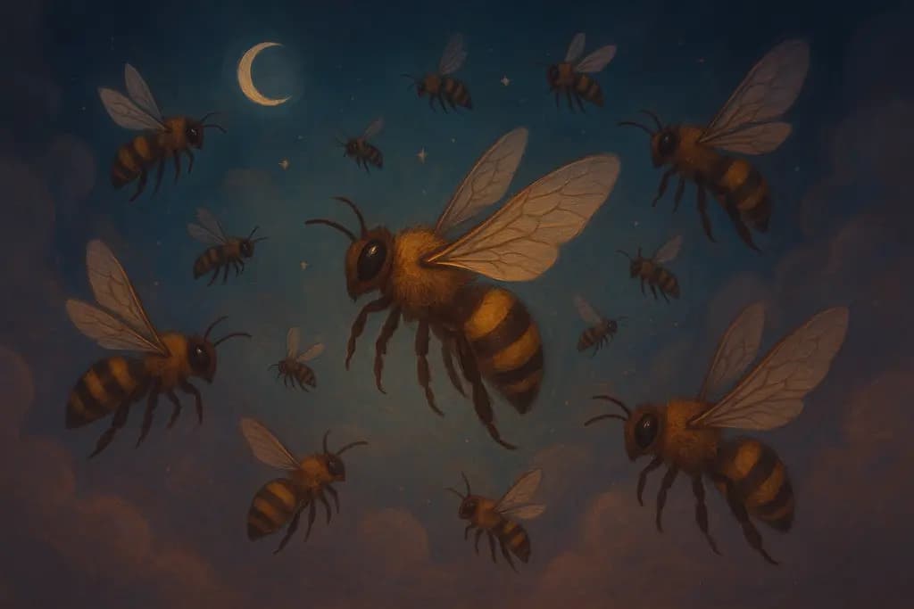 Dream illustration: Swarming Bees