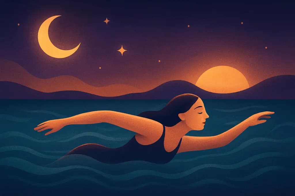 Dream illustration: Swimming Effortlessly