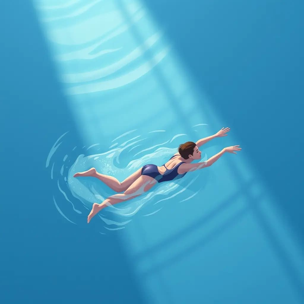 Dream illustration: Swimming freely
