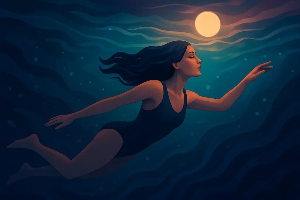 Dream illustration: Swimming with ease
