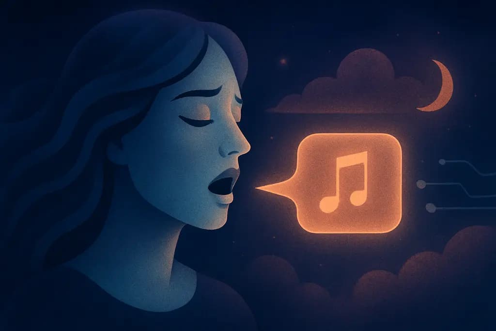 Dream illustration: Synthetic Voice Singing