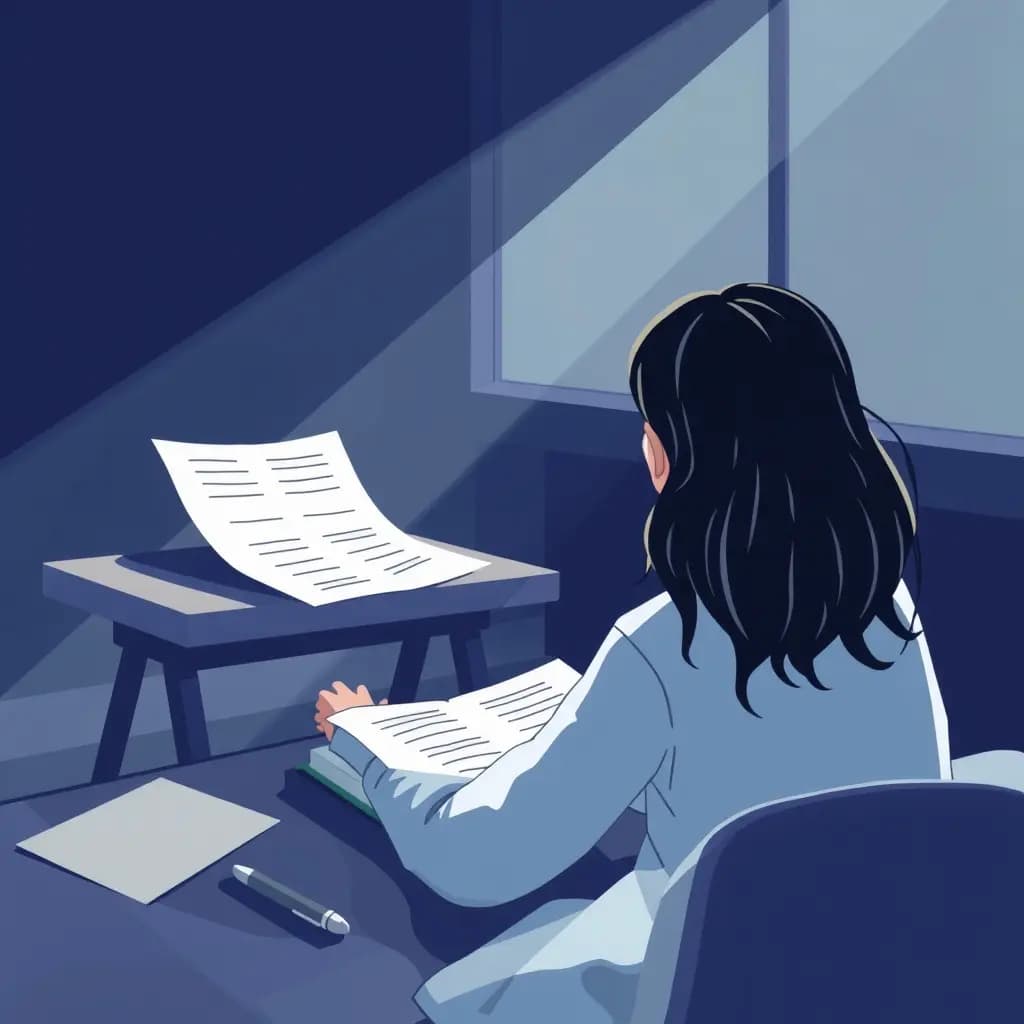 Dream illustration: Taking an Exam Without Any Questions