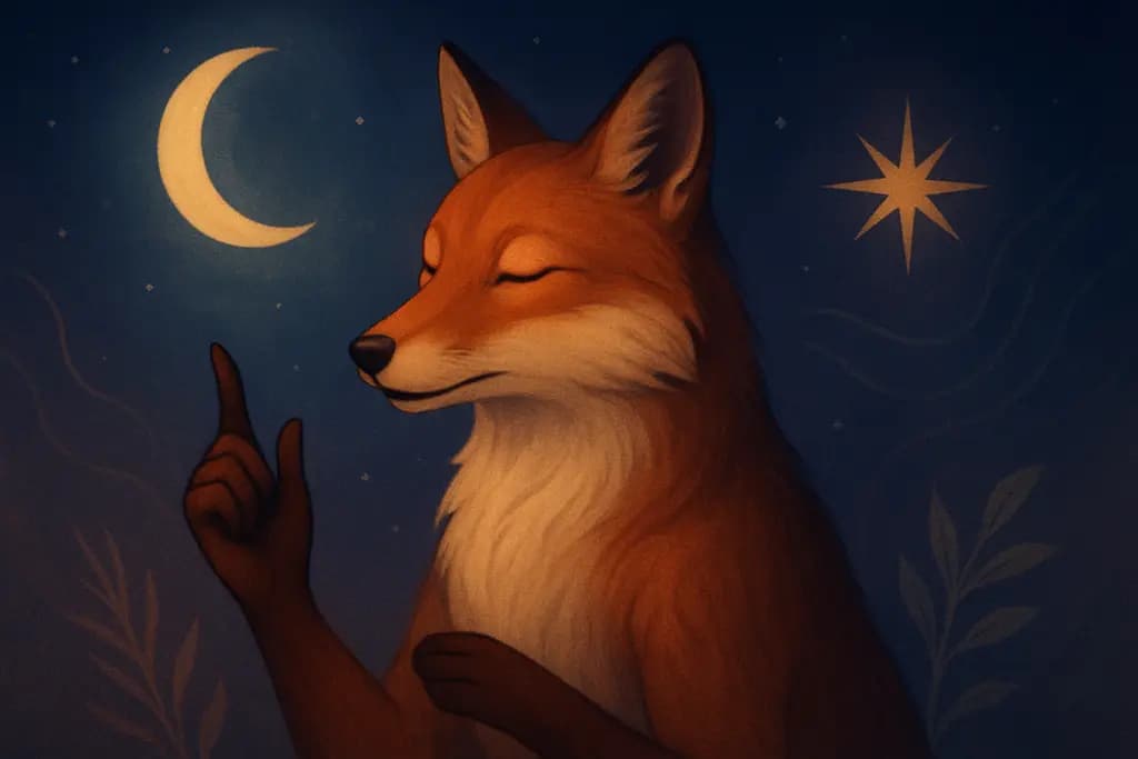 Dream illustration: Talking animal giving advice
