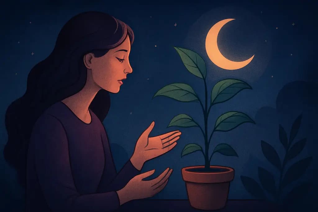 Dream illustration: Talking to plants