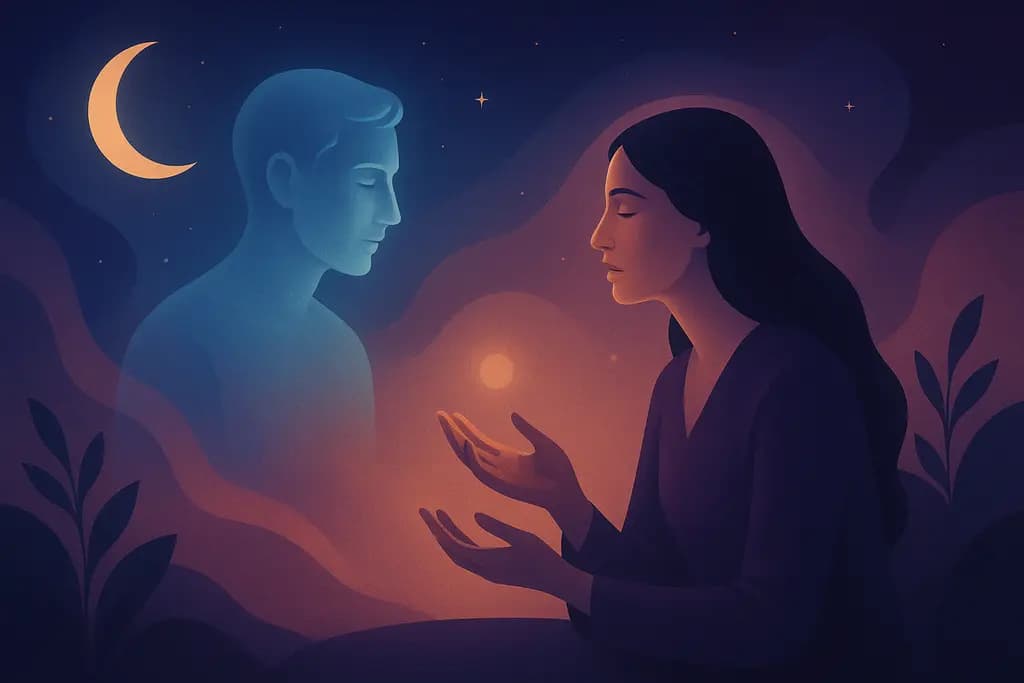 Dream illustration: Talking with a deceased loved one