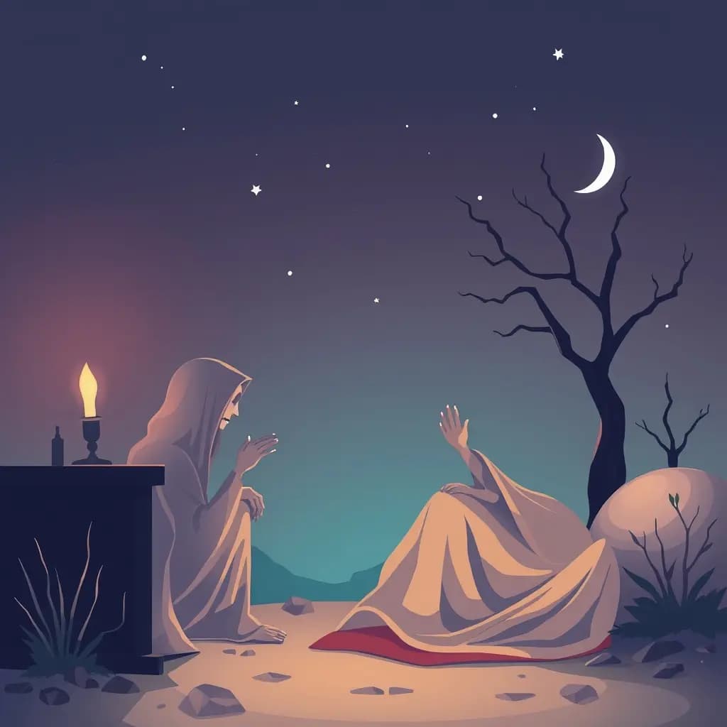Dream illustration: Talking with the dead