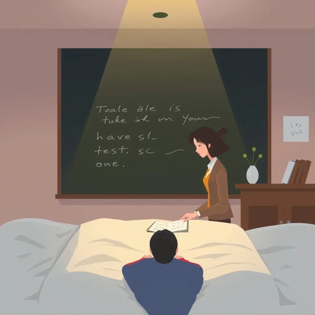 Dream illustration: Teacher gives impossible test