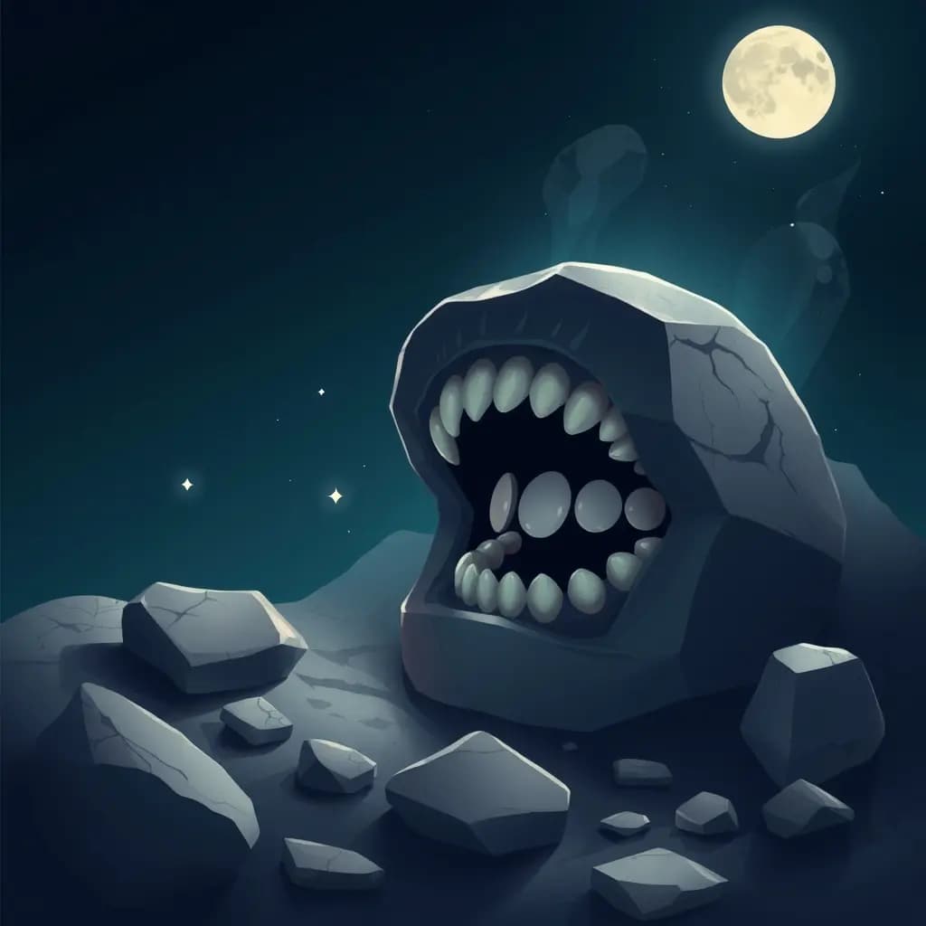 Dream illustration: Teeth turn into stones