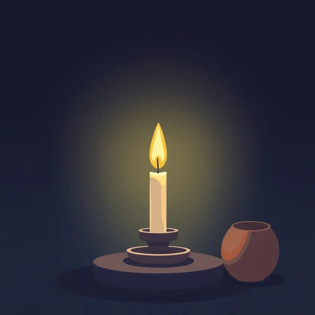 Dream illustration: Temple candle won't light