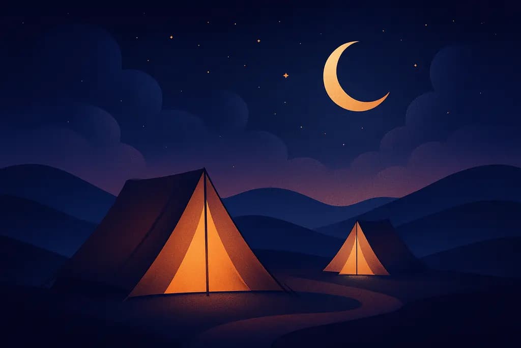 Dream illustration: Tents