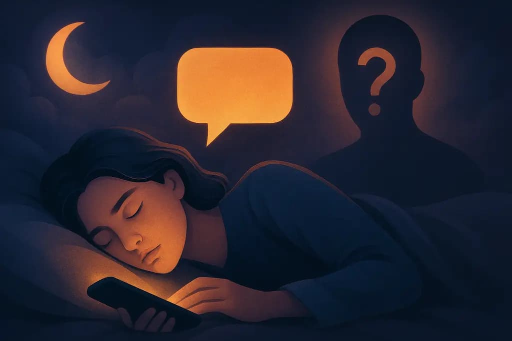 Dream illustration: Text Message from a Stranger
