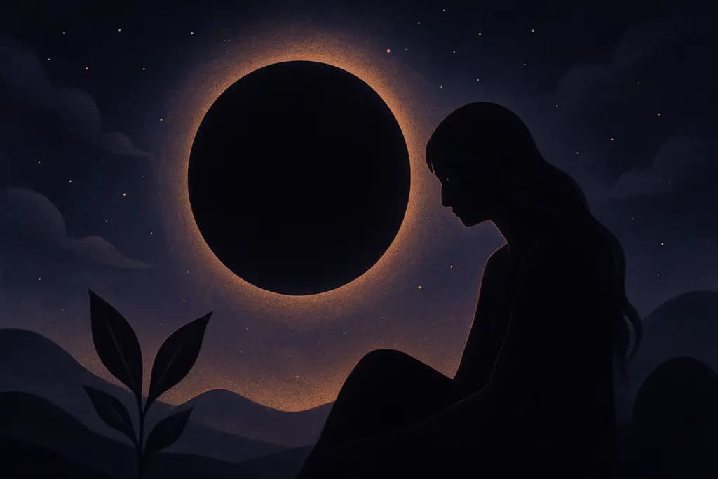 Dream illustration: The color black