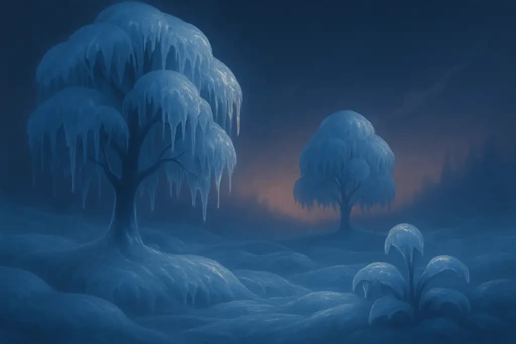 Dream illustration: Thick ice forming on everything