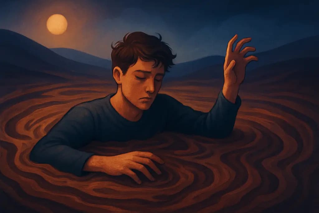 Dream illustration: Thick mud or quicksand