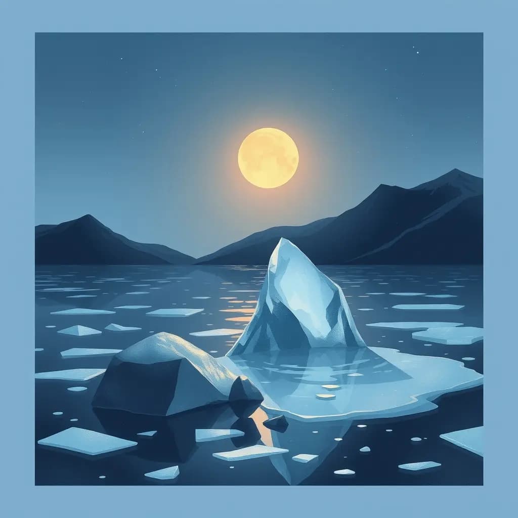 Dream illustration: Thin ice breaks