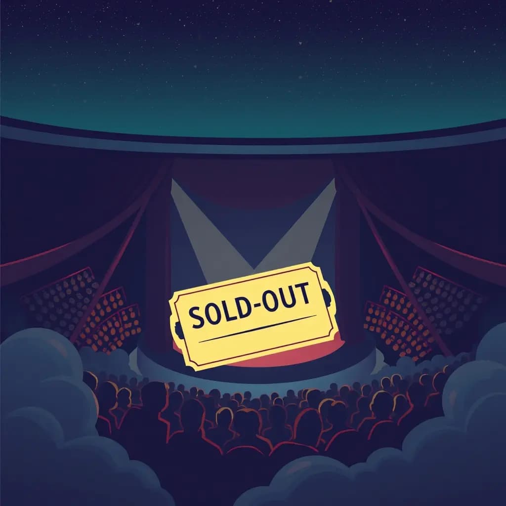 Dream illustration: Ticket to sold-out show