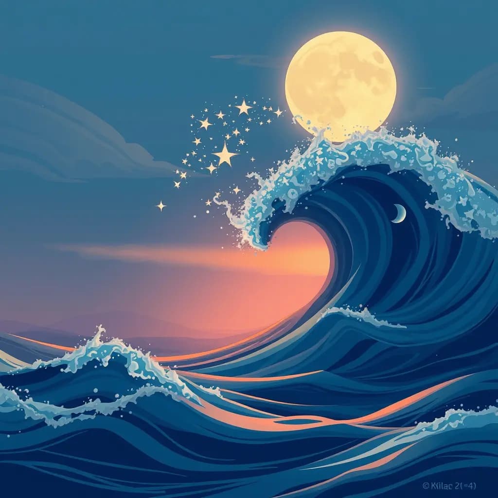 Dream illustration: Tidal wave warning dream