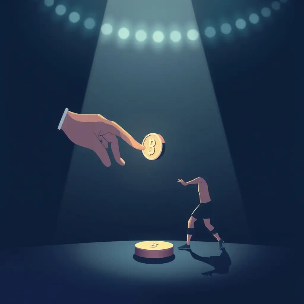 Dream illustration: Tiebreak decided by a coin toss
