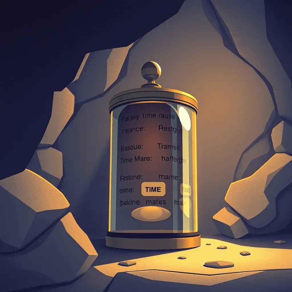 Dream illustration: Time capsule with names missing