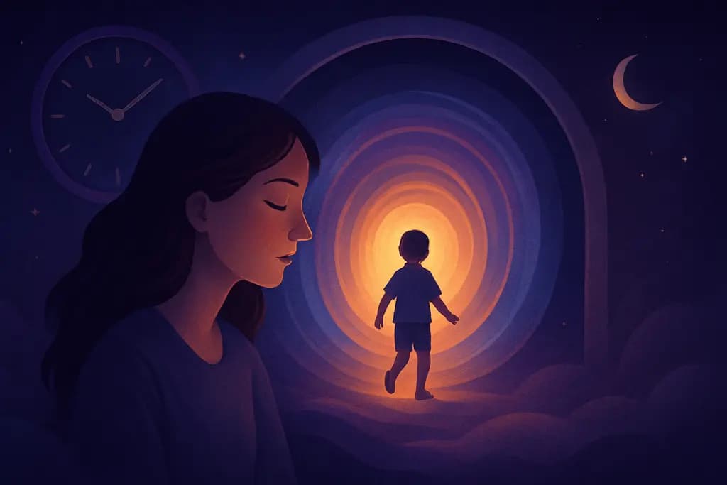 Dream illustration: Time travel to childhood