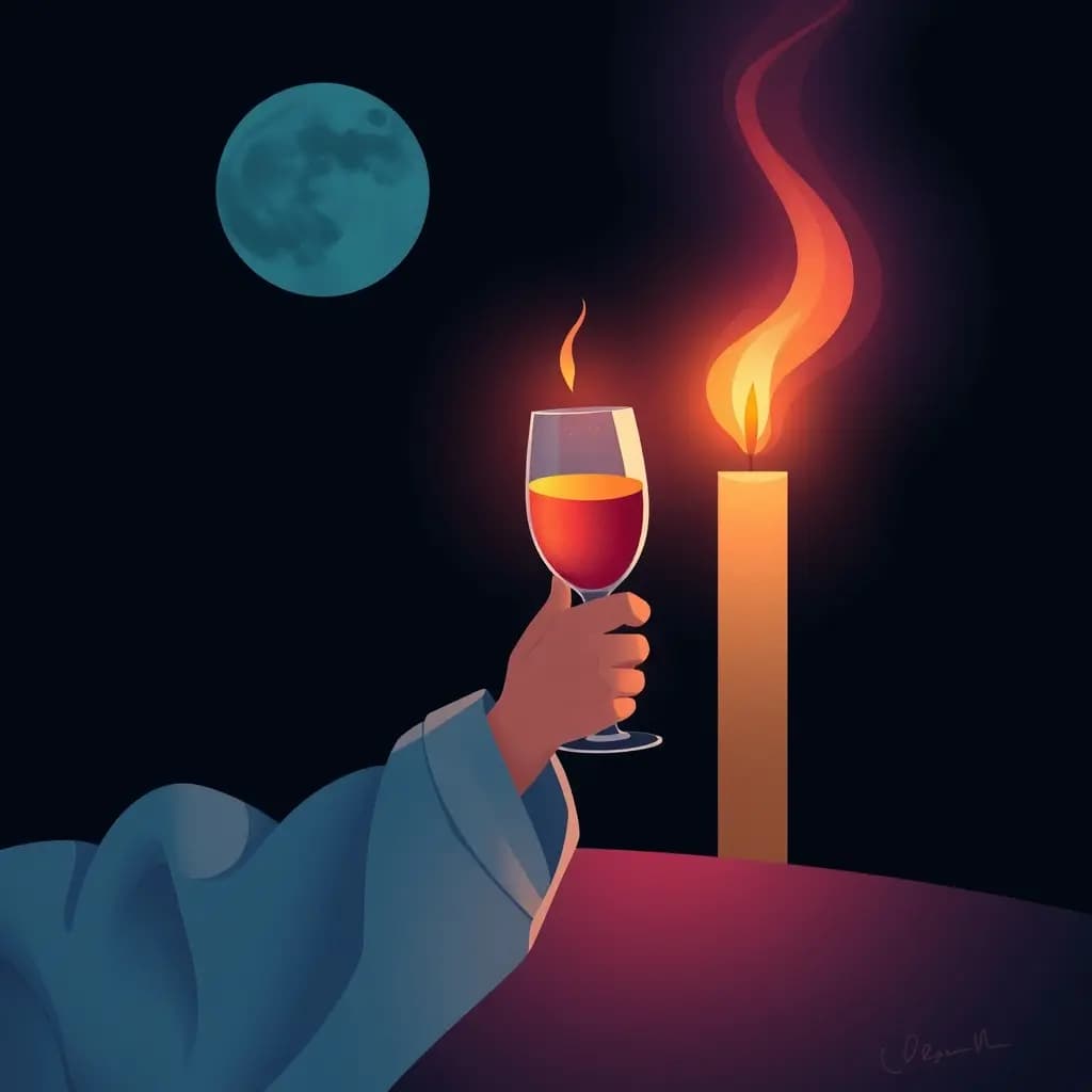 Dream illustration: Toast given to someone absent